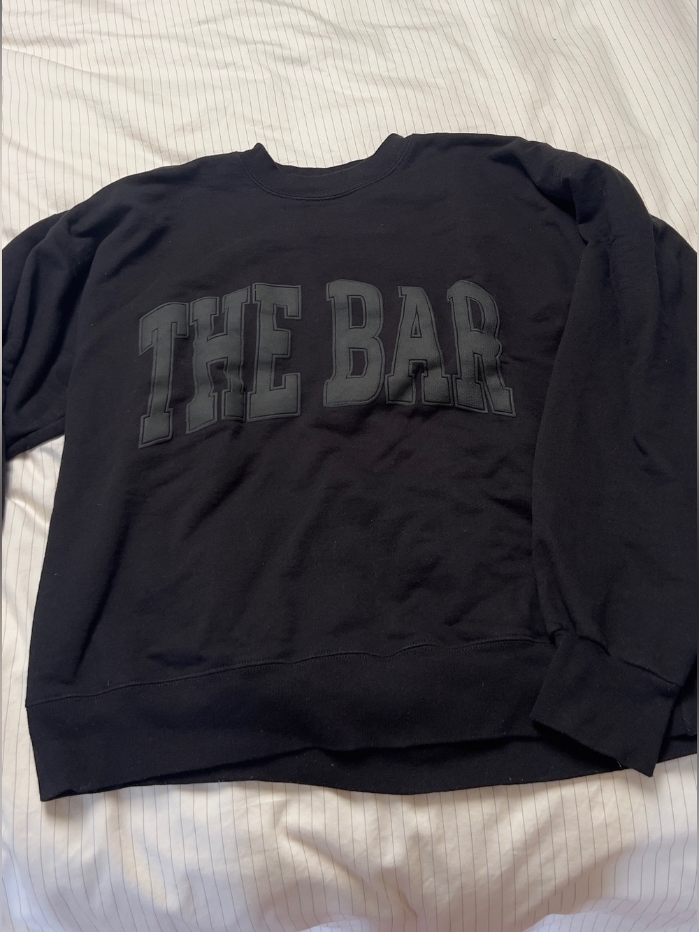 The Bar Black Crewneck